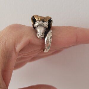Vintage Guy Vidal Ram 850 Silver Ring-Size 9